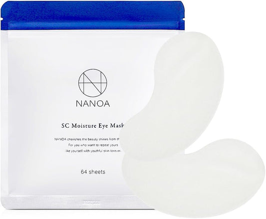 NANOA Eye Pack, Dermatologists, EGF, Eye Care, Aging Care, Exosome, Ceramide, Hyaluronic Acid, Patch-free, Additive-Free, Made in Japan, 64 Pieces