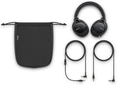 Sony MDR-1AM2 B Headphones, High Resolution, Sealed Type, Foldable, Detachable Cable/Balance Connection, Φ4.4 Cable Included, Remote Control/Microphone Included, 2018, Black