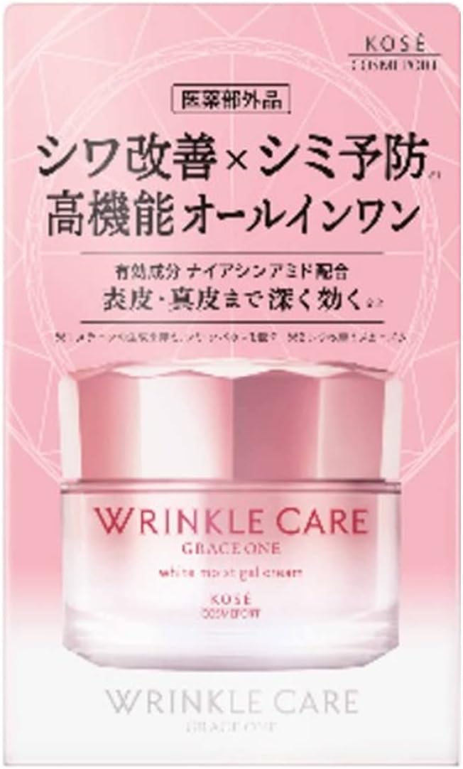 [Japanese Moisturizing] Kose Cosmeport Grace One Wrinkle Care White Moist Gel Cream (100g) All-in-one Quasi-drug