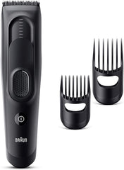 Brown Hair Trimmer HC5330 Home Hair Trimmer, 17 Adjustable Lengths, 2 Combs, 50 Minutes of Continuous Operation on One Charge, Washable