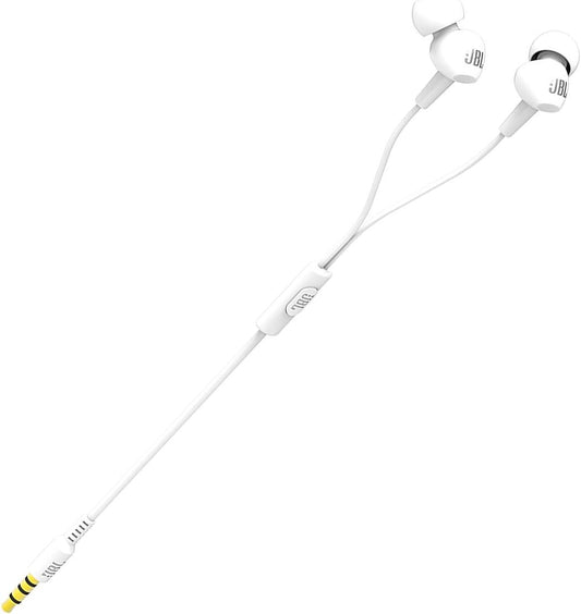 JBL Harman C100SI In-Ear Wired Earphone Microphone Included (C100SI White)