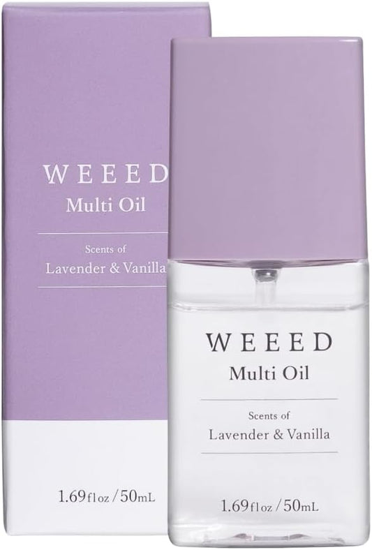 WEEED Multi Oil 50ml Mist Type Hair Oil for Hair Care, Damage Care, Styling, Scented, Moisturizing, Full Body (LAVENDER   Vanilla Scent)