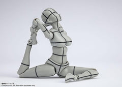 S.H. Figuarts Body-chan - Kentaro Yabuki - Wire Frame (Gray Color Ver.), Approx. 5.3 inches (135mm), PVC   ABS Action Figure