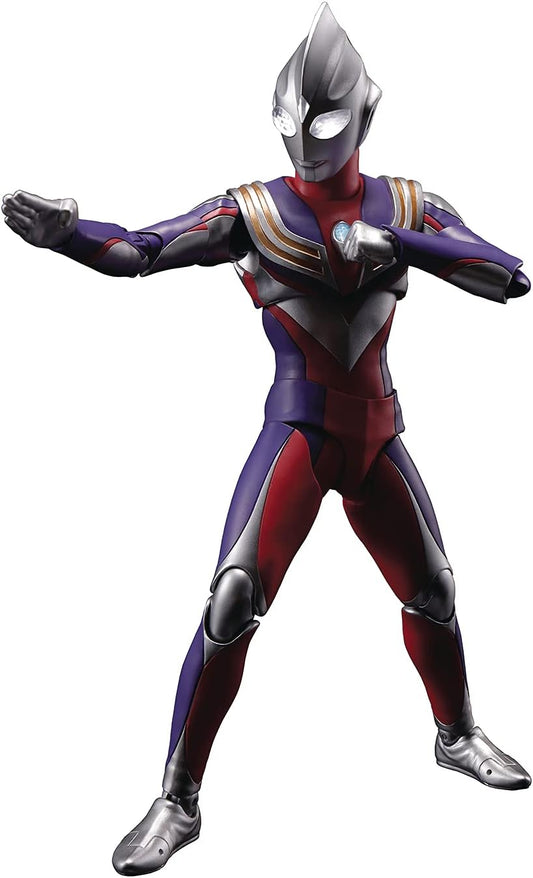 BANDAI SPIRITS S.H. Figuarts Ultraman Tiga Multi Type (True Bone Carving Process), Approx. 5.9 inches (150 mm), PVC, ABS, TPE, Pre-painted Action Figure