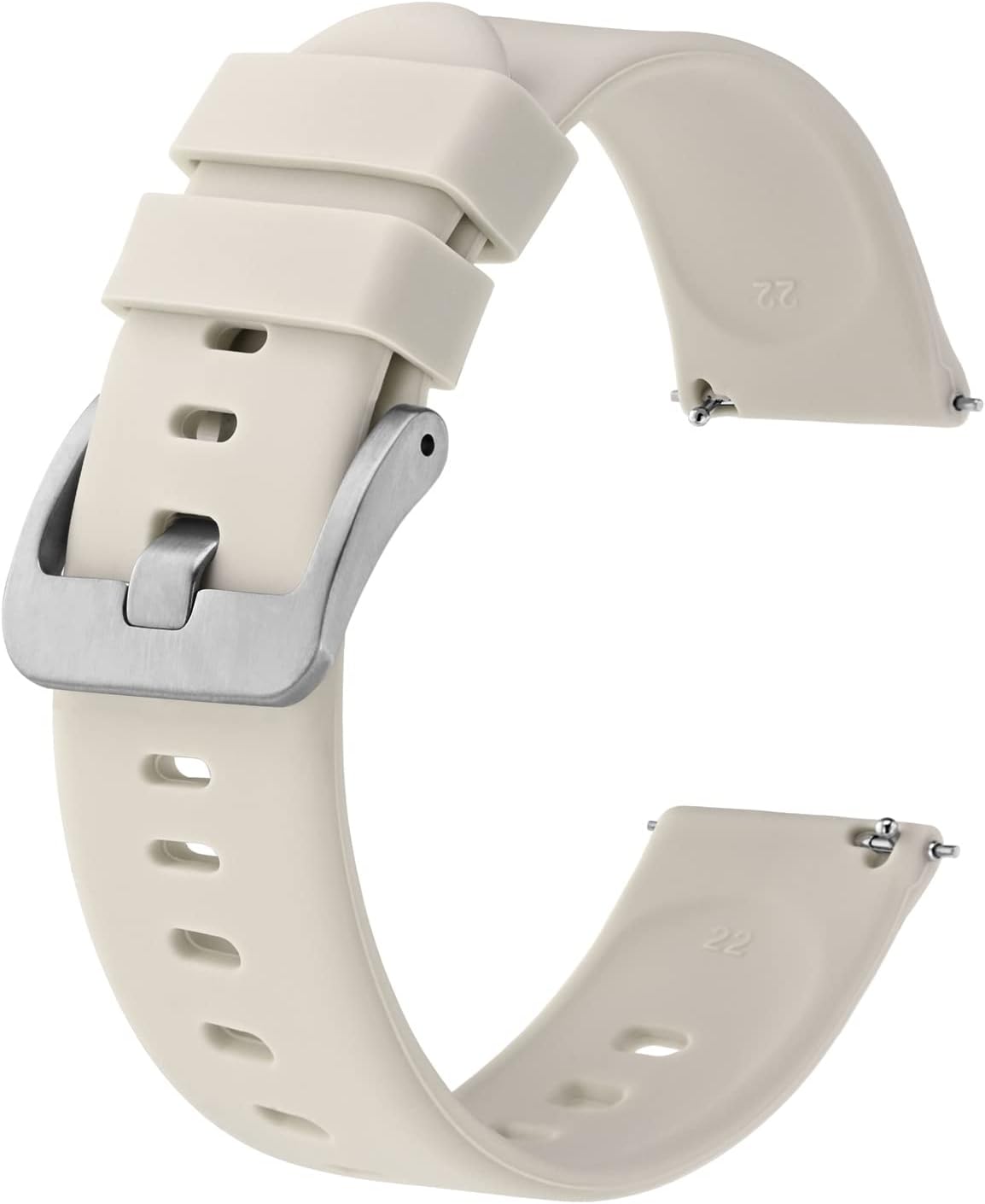 Rubber Watch Band, 0.6 inch (16 mm), 0.7 inch (17 mm), 0.7 inch (18 mm), 0.8 inch (20 mm), 0.9 inch (22 mm), Ultra Thin Silicone Watch Strap, Quick Release, Fully Waterproof, Replacement Strap