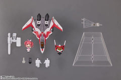 TINY SESSION Macross Δ VF-31C Siegfried (Mirage Farina Genus Machine) with Makina Nakajima, Approx. 3.9 inches (100 mm), PVC   ABS Pre-painted Action Figure