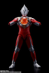 S.H. Figuarts Ultraman Tiga Power Type (True Bone Carving Method), Approx. 5.9 inches (150 mm), PVC, ABS, TPE, Pre-painted Action Figure