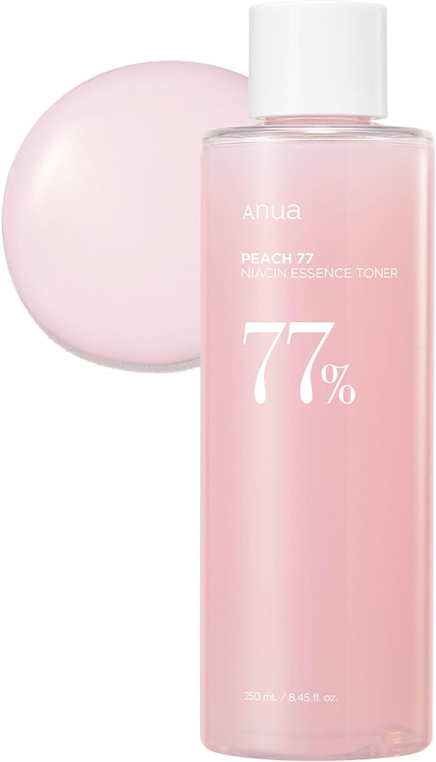 ANUA Peaches 77% Niacin Essence Toner, 8.5 fl oz (250 ml), Lotion, Exfoliating Pore Care, Moisture Moisturizing, Skin Tone Care, Sensitive Skin, Dry Skin, Korean Cosmetics