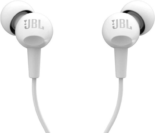 JBL Harman C100SI In-Ear Wired Earphone Microphone Included (C100SI White)