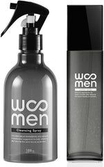 WOOMEN Men's Cleansing, Spray Facial Cleansing, 10.1 fl oz (300 ml) + All-in-One Lotion Spray (Lotion), 5.1 fl oz (150 ml) Set