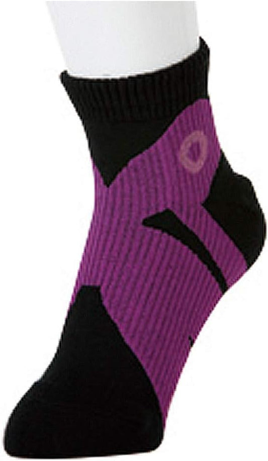 杉山 Wishes rokotore 3 Pcs Standing Socks (Medium, Black X Purple) 7947 m