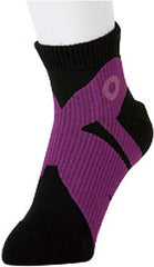 杉山 Wishes rokotore 3 Pcs Standing Socks (Medium, Black X Purple) 7947 m