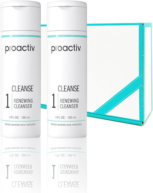 Proactive Medicinal Renewing Cleanser, Value 2 Pack (4.2 fl oz (120 ml) x 2), Pores, Exfoliate, Scrub, Facial Cleansing, Facial Cleansing, Adult, Proactiv, Active/Quasi-Drug, Cosmetics, Present, Gift