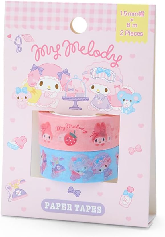 Sanrio 550108 My Melody Paper Tape, Set of 2