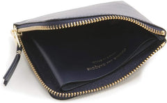 Classic Leather Wallet SA3100 Men's Women's Navy Blue BL Parallel Import, navy