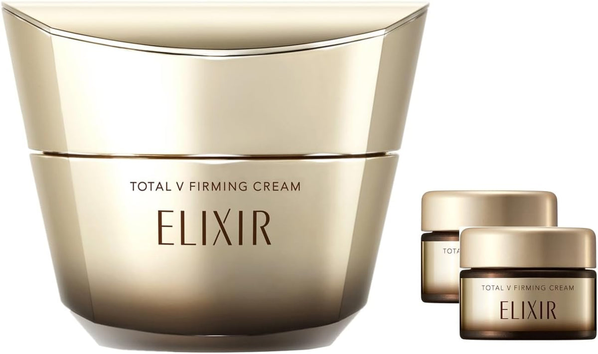 Elixir Superiel Total V Firming Cream, Eye Cream, Pleasant Aqua Floral Scent, 1.8 oz (50 g) + Extra Sample Included