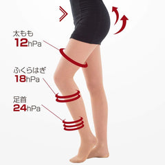 Compression, Elastic Stockings 140 Denier legs, Swelling and kyuttosurimu 140 Economy Syndrome Prevention , , , blk,