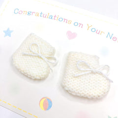 Sanrio BC81-1 L 381 808971 Message Card Baby Shower Gift with Baby Socks