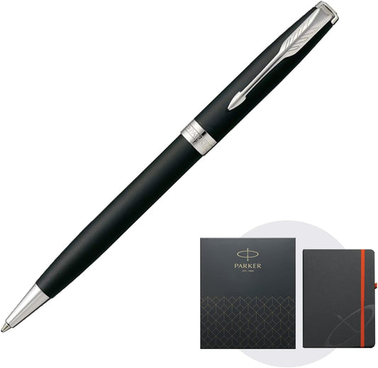 PARKER PARKER BALLPOINT PEN SONET Matte Black CT Medium Oily Includes original notebook GIFT BOX SET authorized imports 1950881 NS