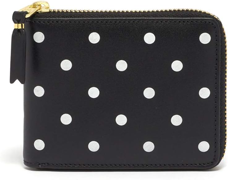 Folding Wallet POLKA DOTS PRINTED WALLET SA7100PD Unisex BLACK BK Comme des Garçons Parallel Import