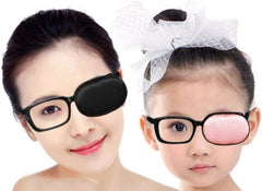 Children Adult Visual Sensory Recovery Silk Eye Patch for Glasses Strength Corrective Lazy Eye Fashionable (Lopard), Braun