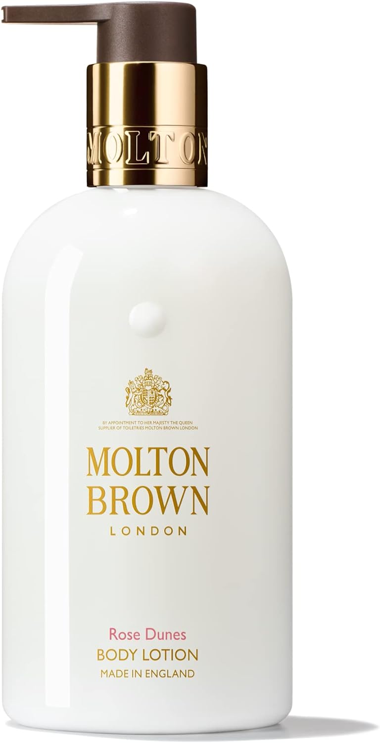 Official MOLTON BROWN Rose Dune Body Lotion, 10.1 fl oz (300 ml), Molton Brown, Body Care, Dry, Moisturizing, Amberry, Desert, Gift, Floral