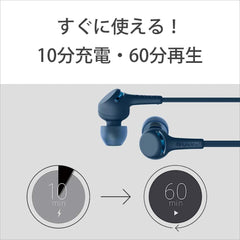 Sony WI-XB400 L Wireless In-Ear Headphone, Extra Bass Model, Bluetooth / AAC Compatible, Up to 15 Hours of Continuous Playtime, 2019 Model, Microphone Included, Blue