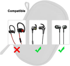 Earphone Case for Sony Earphones WI-C310 MDR-XB55 MDR-EX155AP / Beats Flex/JBL QUANTUM 50 / Apple EarPods / Razer Hammerhead Duo Console Gaming Earphones