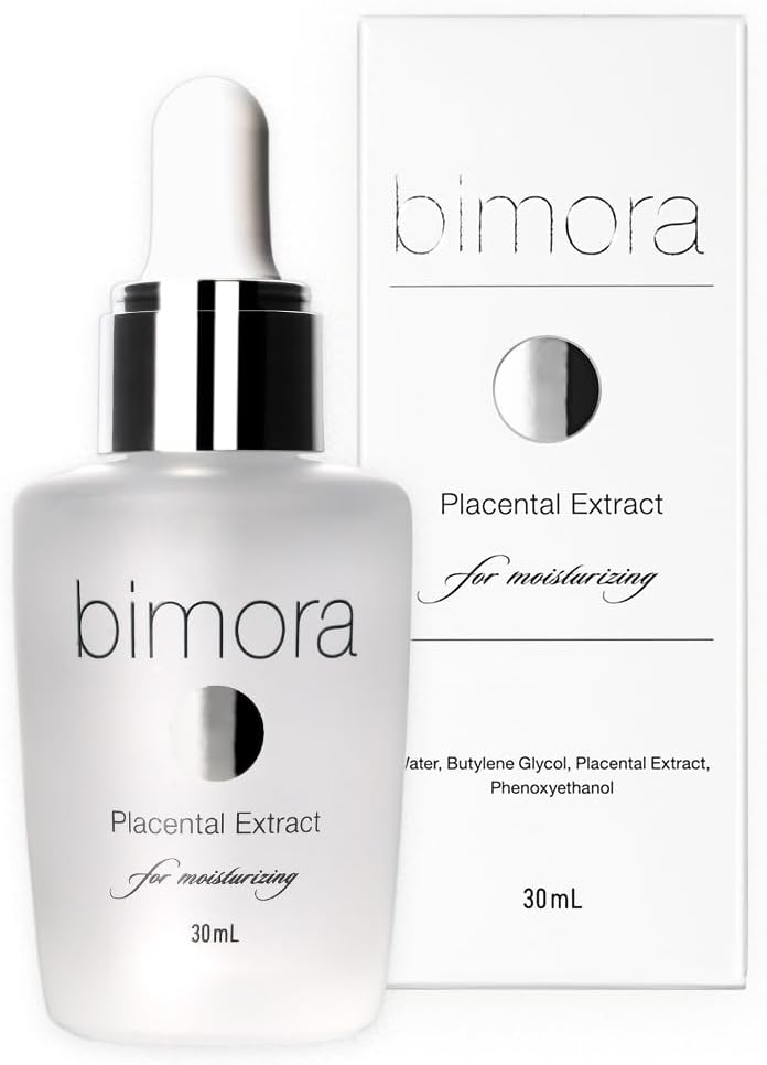 BimoRa Placenta Extract Serum, Moisturizing, Drying, Aging Care, Additive-Free, Made in Japan