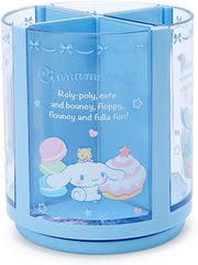 Sanrio 213161 Cinnamoroll Pen Stand, Blue, Saxophone, Plastic, Cinnamoroll, 360 Degree Rotation, Rotating Pen Stand, Pen Holder, Cosmetics, Makeup Brush, Tulle, Pet Character