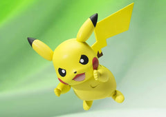 S.H. Figuarts Pokemon Pikachu, Approx. 3.9 inches (100 mm), PVC   ABS, Pre-painted Action Figure