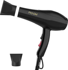 EGEN Hair Dryer, Professional Salon, Commercial Use, Home Use, Popular, Ranking, Large Airflow, 2.0 m³/min! Quick Drying, 2,000 W Nozzle, Set of 2, Negative Ion Dryer, 6 Temperature   Air Volume Adjustment, Black, Large