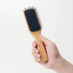 Muji 82575156 Beech Wood Hair Brush, Total Length 7.9 inches (20 cm)