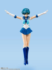 S.H. Figuarts Sailor Moon Sailor Mercury Animation Color Edition, Approx. 5.5 inches (140 mm), ABS   PVC Pre-painted Action Figure