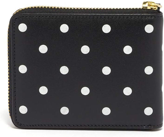 Folding Wallet POLKA DOTS PRINTED WALLET SA7100PD Unisex BLACK BK Comme des Garçons Parallel Import