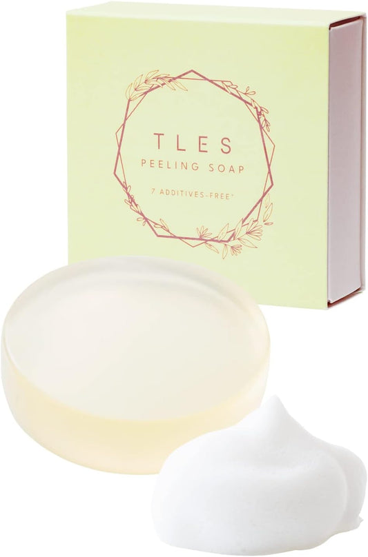 Peeling Soap, Facial Cleansing, Hypoallergenic For Shiny Skin of Smooth Surfaces Natural Ingredients 90% Hydroquinone, Niacinamide, Keraten, Darkening, Dullness, Lactic Acid AHA 3.5%, Glycolic Acid AHA 1.5% TLES