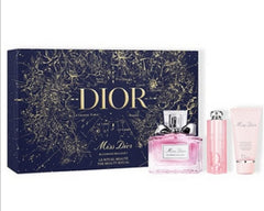 Christian Dior Miss Dior Coffret Christmas Coffret Gift Present 2021 Perfume Lip Hand Cream Set of 3