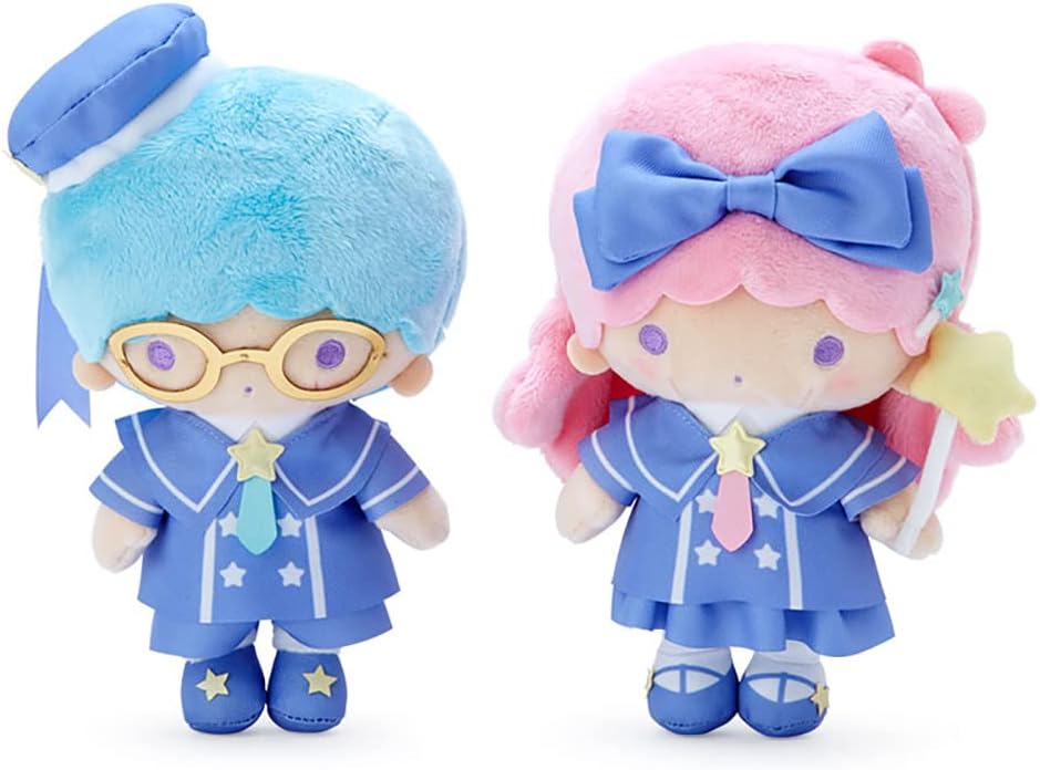 Sanrio 764558 Little Twin Stars Plush Set (Illustrated Design)