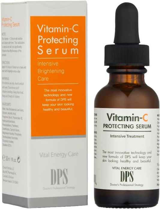 DPS 25% Vitamin C Serum for Facial Vitamin E Formulation, Face Care, 1 fl oz (30 ml)