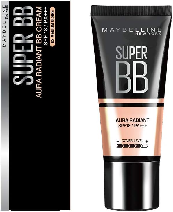 Maybelline BB Cream SP BB Aura Radiant 02 Medium Ocher SPF18/PA+++ Gloss