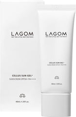 LAGOM Sun Gel Plus SPF 50+ PA++++ Sunscreen, Milky Lotion, UV Care, Moisturizing, Soap Off, Smooth and Fresh, 1.4 fl oz (40 ml) Genuine Japanese Product