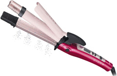 TESCOM Hair Iron 32mm Negative Ion 2WAYione Sparkle Pink IPW1832-P with Steam