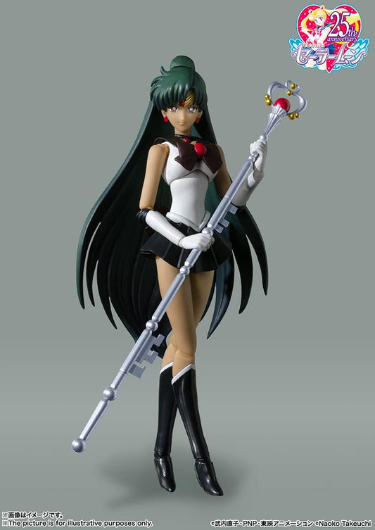 BANDAI SPIRITS S.H. Figuarts Sailor Moon R Sailor Pluto Animation Color Edition, Approx. 5.9 inches (150 mm), PVC   ABS Pre-painted Action Figure