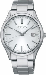 Seiko Watch SBPX143 Selection S Series Wristwatch, Solar, Men's, Silver, sliver, Bracelet Type