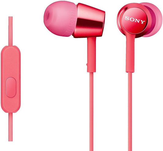 Sony Earphone MDR-EX150AP: Includes Canal-type Remote Control and Microphone Pink MDR-EX150APPI