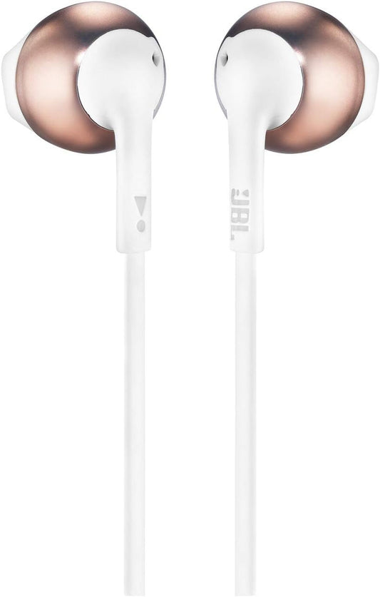 JBL TUNE 205 IN-EAR HEADPHONE WITH ONE-BUTTON REMOTE/MICROPHONE rose gold