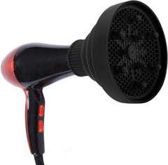 jadenzhou Hair Dryer Diffuser, Foldable Hair Dryer Diffuser Portable Hair Dryer Diffuser ABS Silicone Hair Blow Dryer Diffuser for Home Salon (Black)