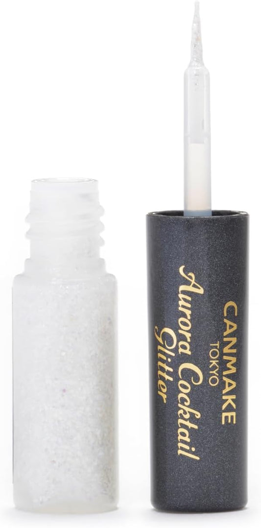 Canmake Aurora Cocktail Glitter 01 Yogurt Fizz 2.9g Lame Pearl Tear Bag Lower Eyelid White Hot Water Remover