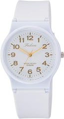 CITIZEN Q Q VP46-852 Watch with Falcon Analogue Display, Water Resistant to 10 atm, White