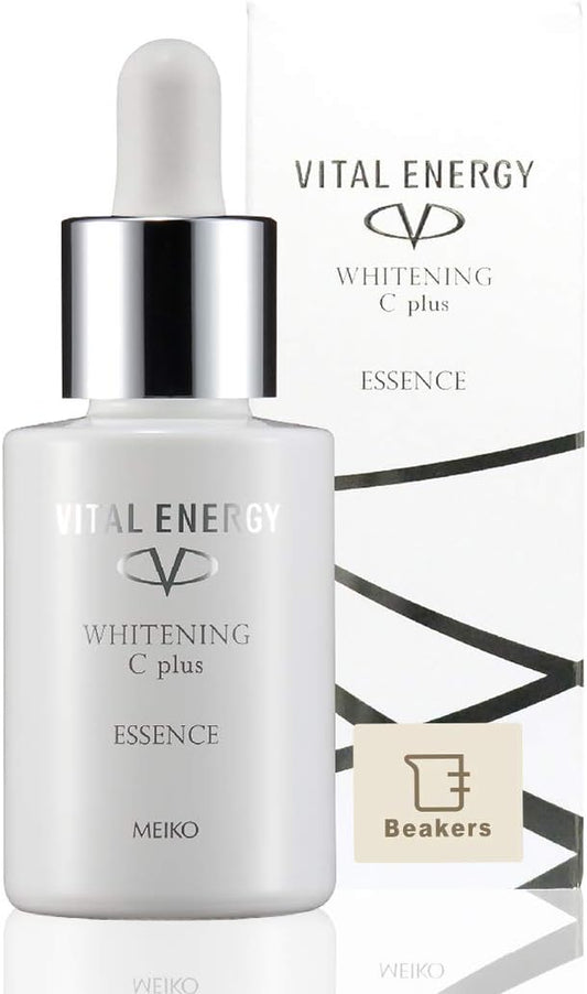 Beakers Vital Energy Whitening Essence C Plus, 1.0 fl oz (30 ml), Quasi-Drug, Whitening Essence